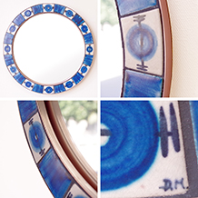Dietlinde Hein / Circular mirror with tiles