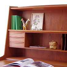 Bureau with bookcase and drawers