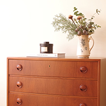 Kai Kristiansen / Bow front chest of 3drawers