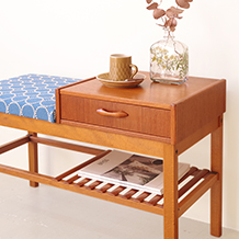 Telephone bench in teak (mina perhonen)