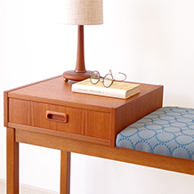 Telephone bench in teak (mina perhonen)