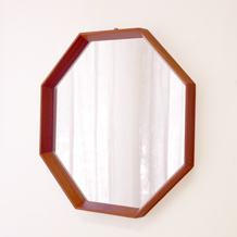 Trævarer / Octagonal mirror in teak