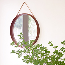 Uno&Osten Kristiansson / Circular mirror in teak