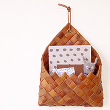 Naver / Birch Bark wall-hanging basket