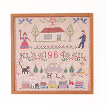 Cross stitch sampler