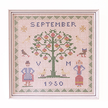 Cross stitch sampler