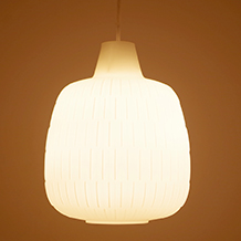 Pendant lamp in glass(white)