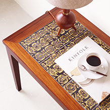 RoyalCopenhagen / Tile top table BACA in rosewood