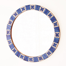 Dietlinde Hein / Circular mirror with tiles
