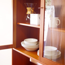 Cupboard with glass doors & key