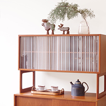 Kai Kristiansen / Cabinet with glass doors in teak