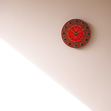 Junghans / Wall clock in teak and ceramic