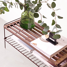 Multi rack / Shoe rack in solid smoked pine