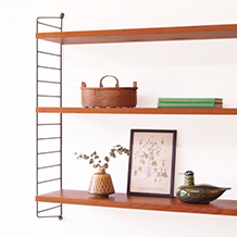 Nils Strinning / String  Wall shelf in teak