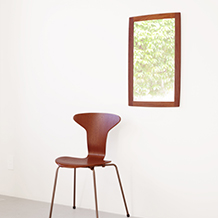 Medium mirror in teak