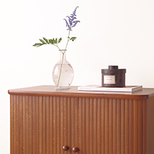 Cabinet with tambour doors