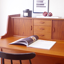 Bureau with key & tambour doors