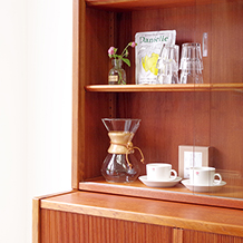 Bodafors / Cabinet with tambour doors in teak