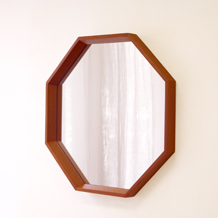 TW spejlet / Octagonal mirror in teak