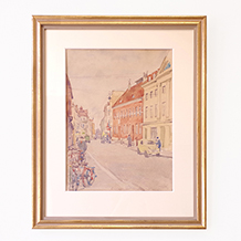 Watercolor painting 「Rosenvingeska huset」