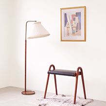 【張替後お渡し】Vilhelm Lauritzen / Stool in teak