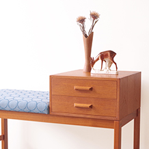 Telephone bench in teak (mina perhonen)