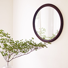 Uno&Osten Kristiansson/Circular mirror in rosewood