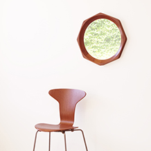 Jansen spejle / Octagonal mirror in teak