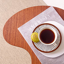 Gorm Mobler / Kidney shaped table in teak