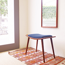 Stool in teak (Kvadrat)