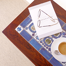 Royal CopenhagenTENERA /Tile-top table in rosewood