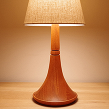 Lisbeth Brams / Table lamp in solid teak