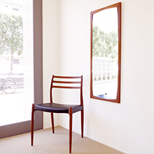 Aksel Kjersgaard / Large mirror in solid teak