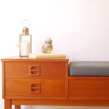 Telephone bench in teak