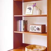 Shelf with 4drawers in teak