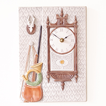 Jie Gantofta / Ceramic wall clock 郵便配達員の家