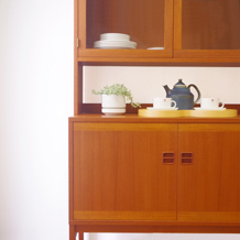 Cupboard with glass doors & key