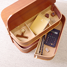 Sewing cabinet in teak