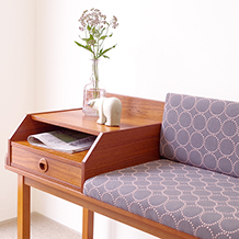Telephone bench in teak (mina perhonen)