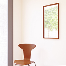 Medium mirror in teak