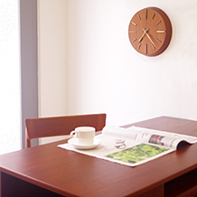 Double sided desk in teak