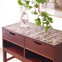 RoyalCopenhagen / Tile top Cabinet(Console table)