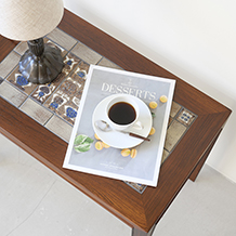 RoyalCopenhagen / Tile top table BACA in rosewood