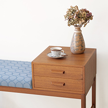 Telephone bench in teak (mina perhonen)