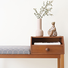 Telephone bench in teak (mina perhonen)