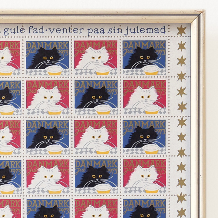 Christmas seal with frame Katten