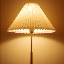 Tripod floor lamp in teak