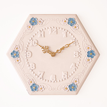 Jie Gantofta / Hexagonal ceramic wall clock
