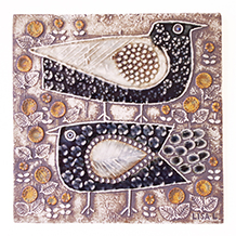 Lisa Larson / Wall Plaque UNIK BIRDS