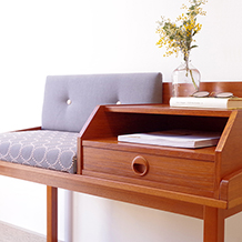 Telephone bench in teak (mina perhonen)